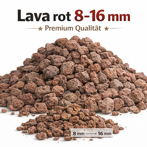 Lavamulch rot braun mm - rot-braun, 8-16