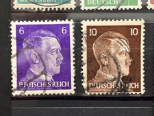 Briefmarke Adolf Hitler 6 & 10