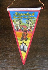 Hagenbeck Hamburg - Stellingen Zoo  alter  Moped Fahrrad  Wimpel