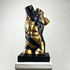 Schwarz gold männliche torso - gold,