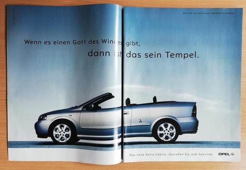 Opel astra cabrio reklame - -,