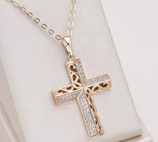Luxus Kreuz Halskette
