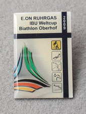 A459: Abzeichen/Pin vom IBU Weltcup im Biathlon  2009 in Oberhof