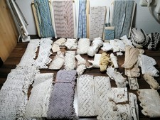 Konvolut alte Spitze Borte Webband Lochspitze Baumwolle