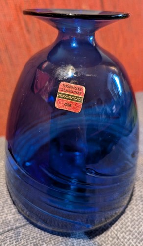 Vintage ddr glasvase - vintage,