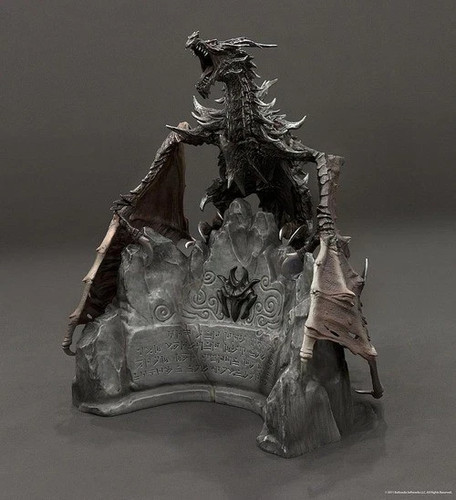Skyrim alduin statue aus - skyrim,