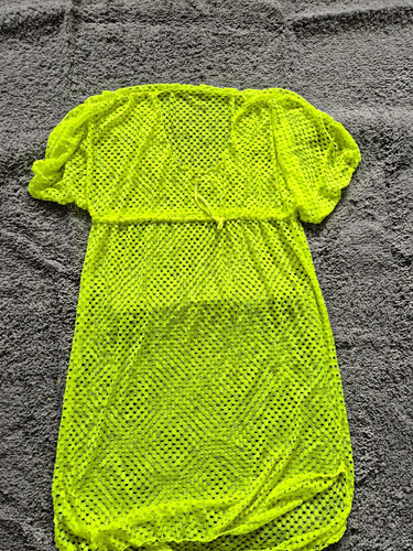 Damen mesh netz kleid tunike - mesh,