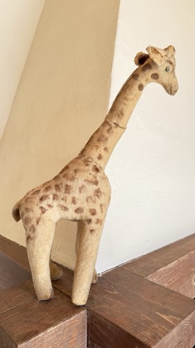 Große alte giraffe von - alte, steiff