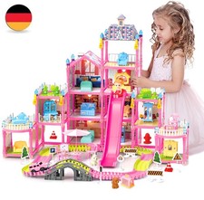 XXL Puppenhaus 4 Etagen Puppen