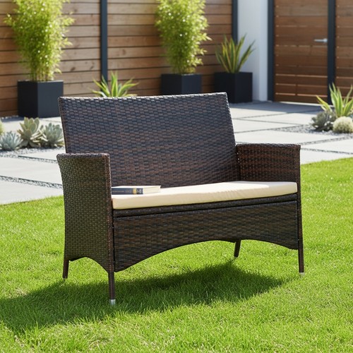 Gartenbank sitzbank polyrattan - gartenbank,