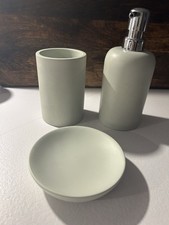 H&M Home , Seifenspender , Seifenschale , Zahnputzbecher 3-er Set