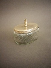 Zuckerdose Art Deco Pressglas