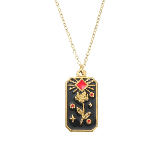 Tarot karten halskette 23x11mm - tarot,