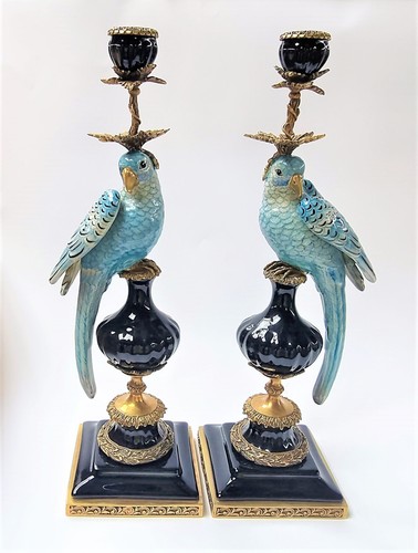 Porzellan bronze kandelaber - bronze,