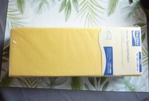 Spannbettlaken jersey gelb - spannbettlaken,
