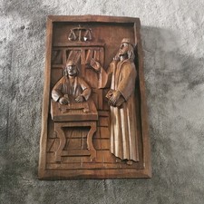 Holzbild geschnitzt 40x23 cm 
