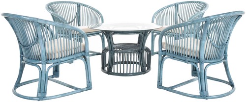 Set gestäbte rattan - set/5,