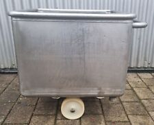 200 ltr. Mengwagen Mengbottich Kutterwagen Edelstahlwagen mit Ablauf Abkühlwagen