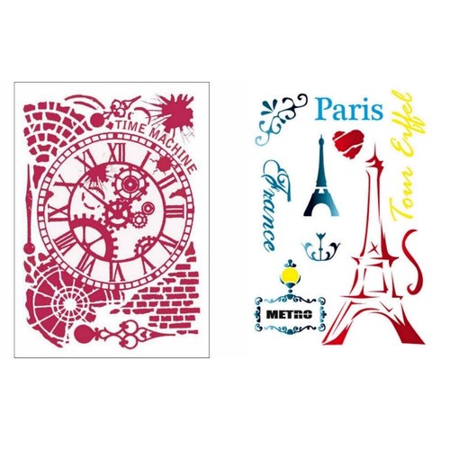 Schablone zeit reise paris - schablone,