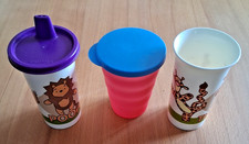 KINDER/ KÜCHE : 3 verschiedene Becher von Tupperware ( TW )
