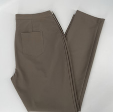 ALBA MODE Hose Techno-Stretch Taupe Knöchellange Knitterarm Gr.42 Neuwertig!