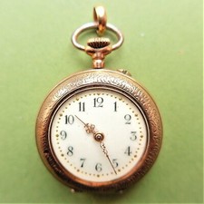 DAMEN TASCHENUHR, Gold 0,333