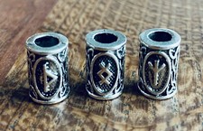 Bartperlen Runen Schmuck