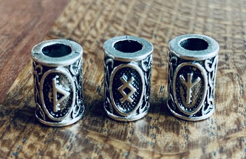 Bartperlen runen schmuck - bartperlen,