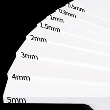 Weiße-ABS Kunststoffplatte -Stärken Kunststoffplatte 0.5mm 1mm 1.5mm 2mm 3mm-5mm