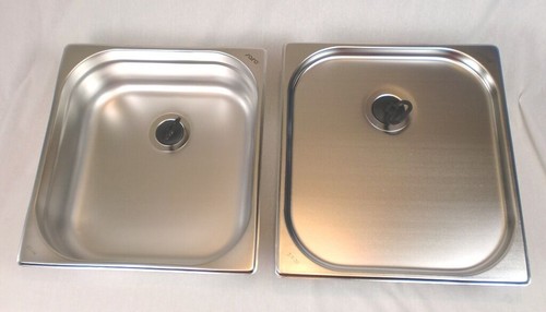 Edelstahl doppelspüle - 1/2",