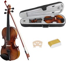 Geige Violine Set 4/4 Größe Violinenset Geigenset Schülergeige Koffer Bogen