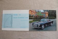 32B 735 1950er Maserati 3500gt 3500 GT Touring Superleggera Prospekt Brochure