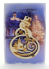 Karte mit Baumschmuck