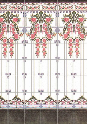 Puppenhaus jugendstil wand - puppenhaus,
