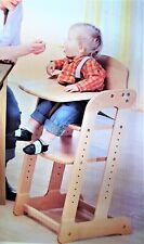 Kinderhochstuhl aus Buche, NEU, stabile Ausführung, TÜV-geprüft