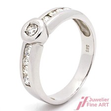 Moncara Ring Weißgold mit
