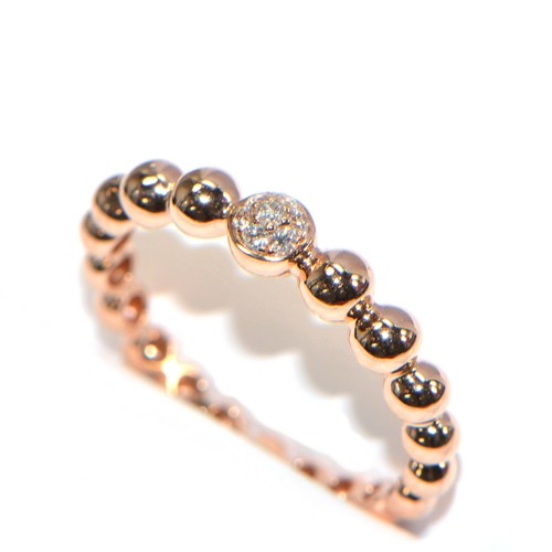 Diamantring ct roségold - diamantring, 0,07