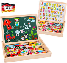 Holzpuzzle mit Magnettafel