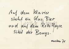 Josef Beuys Postkarte