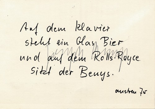 Josef beuys postkarte - josef,