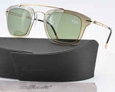 SILHOUETTE Sonnenbrille 8690 20 6253 Titan RX Able Pilot Viereck Grün Leicht