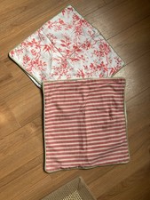 Kissenhüllen 2 er Set Loberon Toile de Jouy / Streifen 40/40 cm