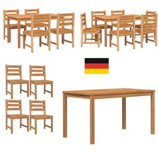 Garten Essgruppe Gartenmöbel Set Sitzgruppe Garnitur Massivholz Teak 3-tlg.