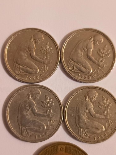 Pfennig d f j 1950 - 4, x