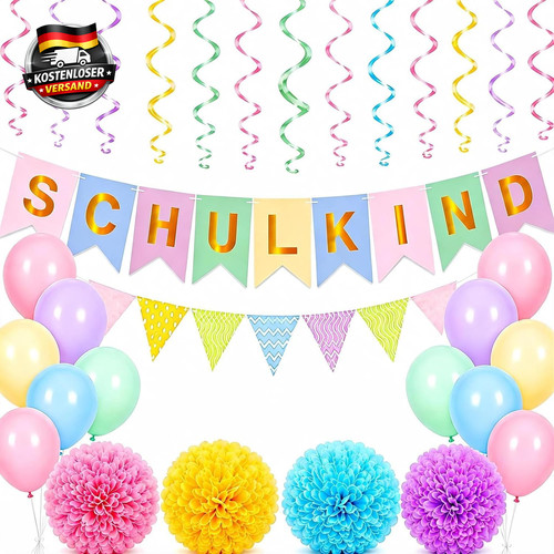 Einschulung deko set - einschulung,