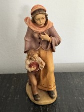 Krippenfiguren Kostner Krippe - Magd mit Kind 12 cm - Holz geschnitzt - Neu