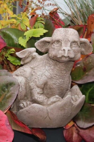 Gartenfigur drachenbaby - gartenfigur,