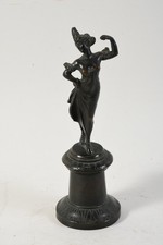 C25U20- Bronze Figur Tänzerin monogrammiert I.V.
