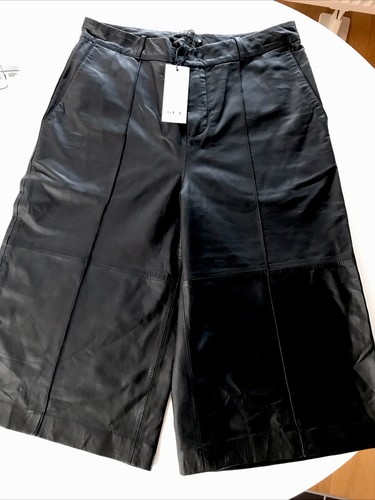 Damen echt lederhose - echt-lederhose, schwarz