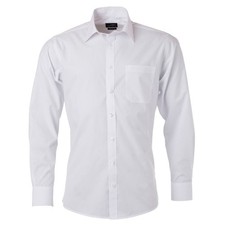 Herren Langarm Hemd Uni